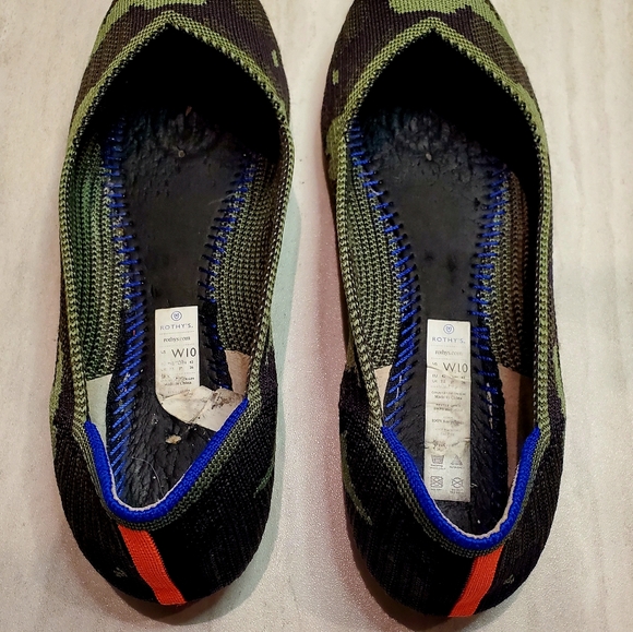 Rothy's Green Camouflage Pointed Flats - Picture 4 of 7